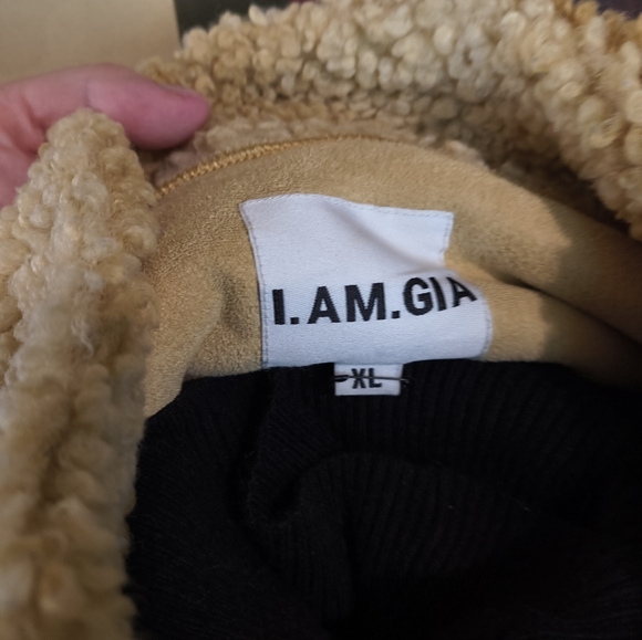 I.am.gia tan beige faux Sherpa cropped jacket - Picture 10 of 10